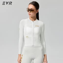 EVR Women's Road Cycling Jersey Long-sleeved Sun Protection Quick-drying Outdoor Cycling Jersey High Elastic Breathable Cycling