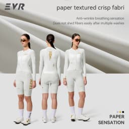 EVR Women's Road Cycling Jersey Long-sleeved Sun Protection Quick-drying Outdoor Cycling Jersey High Elastic Breathable Cycling