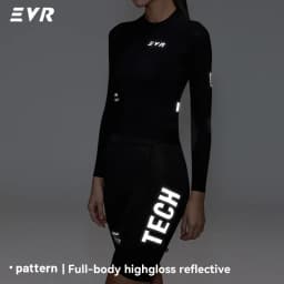 EVR Women's Road Cycling Jersey Long-sleeved Sun Protection Quick-drying Outdoor Cycling Jersey High Elastic Breathable Cycling
