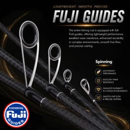 BUDEFO RUBINE FUJI Guide 40T Carbon Spinning Casting Lure Rod ML/MH 3-28g Bass Pike Zander Perch Fishing Rod 2.08m/2.13m/2.28m Fast Action Ultra Light Seabass Trout Asp Predator Rod Long Casting Saltwater Freshwater