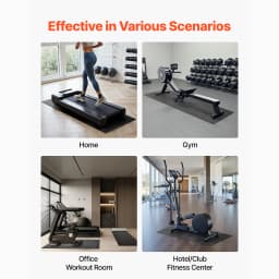 SucceBuy Treadmill Mat for Carpet Floor Exercise Equipment Mat for Elliptical Walking Pad High Density PVC Protector for Home