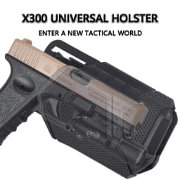 Right Hand Tactical Holster Universal Hunting Holder Use with X300U-A Flashlight For SIG SAUER WALTHER