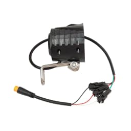 Ebike LED Headlight Accessories 36V 48V Lamp 3pin Built-in Horn Front Light 4 LED Bulbs for Electric Scooters Bicycles