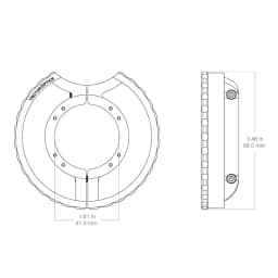 Vector Optics Tauron Scope Side Focus Wheel Diameters of 38.5Mm/36.3Mm/34.5Mm 6061-T6 Aluminum Alloy