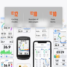 Magene C606 V2 GPS Bike Computer Touchscreen WiFi Cycling Speedometer Cycle Stopwatch Odometer Bluetooth Ant