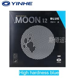 YINHE MOON 12 Green Blue Table Tennis Rubber Sheet Pips-In Non-sticky Ping Pong Rubber ITTF Approved Soft/Hard Free Boosting