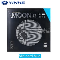 YINHE MOON 12 Green Blue Table Tennis Rubber Sheet Pips-In Non-sticky Ping Pong Rubber ITTF Approved Soft/Hard Free Boosting