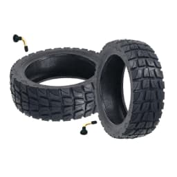 10x2.75-6.5 Tubeless Tire for KuKirin G2 G3 A1 Electric Scooter, High Compatibility Vacuum Tire with Curved Air Nozzle