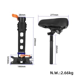 Folding Seat Assembly Shock Absorbing Seat Cushion For KuKirin G2 Pro DB Electric Scooter Accessories