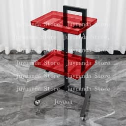 Beauty Salon Trolley Barber Shop Trolley Hair Salon Dedicated Stainless Steel Foldable Trolley Hair Salon Tool