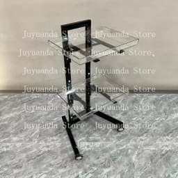 Beauty Salon Trolley Barber Shop Trolley Hair Salon Dedicated Stainless Steel Foldable Trolley Hair Salon Tool