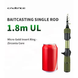 Cadence Elves Ultralight Telescopic Fishing Rod 77g 23.5cm 3kg Test Curve Lightweight Portable Fishing Gear