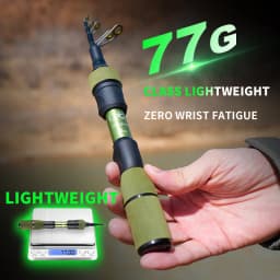 Cadence Elves Ultralight Telescopic Fishing Rod 77g 23.5cm 3kg Test Curve Lightweight Portable Fishing Gear