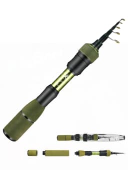 Cadence Elves Ultralight Telescopic Fishing Rod 77g 23.5cm 3kg Test Curve Lightweight Portable Fishing Gear