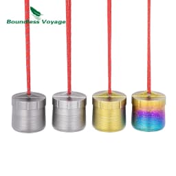 Boundless Voyage Titanium Container Mini Pill Holder for for Medication, Vitamins, Supplements Travel, Outdoor, Home Use Ti9007