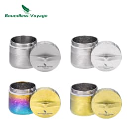 Boundless Voyage Titanium Container Mini Pill Holder for for Medication, Vitamins, Supplements Travel, Outdoor, Home Use Ti9007