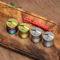 Boundless Voyage Titanium Container Mini Pill Holder for for Medication, Vitamins, Supplements Travel, Outdoor, Home Use Ti9007