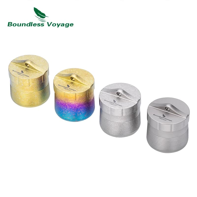 Boundless Voyage Titanium Container Mini Pill Holder for for Medication, Vitamins, Supplements Travel, Outdoor, Home Use Ti9007