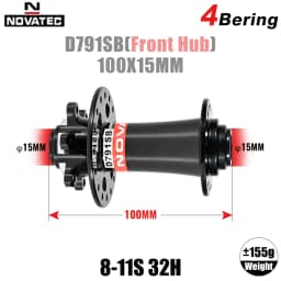 Novatec D791SB D792SB MTB Road Bicycle Disc Brake Hubs 100x12 142x12 100x9 135x10 6-Bolt 24/28/32H Center Lock QR 8 9 10 11S