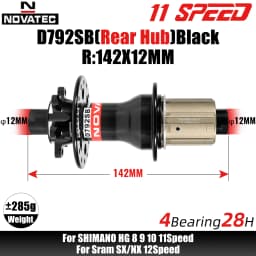 Novatec D791SB D792SB MTB Road Bicycle Disc Brake Hubs 100x12 142x12 100x9 135x10 6-Bolt 24/28/32H Center Lock QR 8 9 10 11S