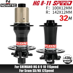 Novatec D791SB D792SB MTB Road Bicycle Disc Brake Hubs 100x12 142x12 100x9 135x10 6-Bolt 24/28/32H Center Lock QR 8 9 10 11S