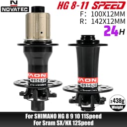 Novatec D791SB D792SB MTB Road Bicycle Disc Brake Hubs 100x12 142x12 100x9 135x10 6-Bolt 24/28/32H Center Lock QR 8 9 10 11S