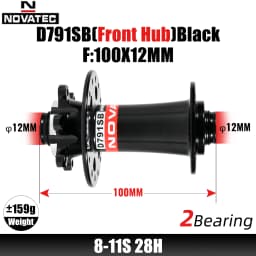 Novatec D791SB D792SB MTB Road Bicycle Disc Brake Hubs 100x12 142x12 100x9 135x10 6-Bolt 24/28/32H Center Lock QR 8 9 10 11S
