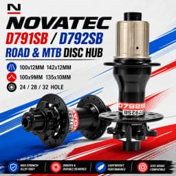 Novatec D791SB D792SB MTB Road Bicycle Disc Brake Hubs 100x12 142x12 100x9 135x10 6-Bolt 24/28/32H Center Lock QR 8 9 10 11S