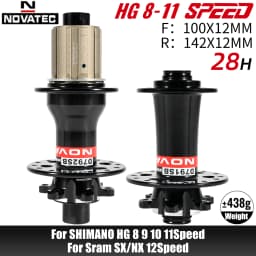 Novatec D791SB D792SB MTB Road Bicycle Disc Brake Hubs 100x12 142x12 100x9 135x10 6-Bolt 24/28/32H Center Lock QR 8 9 10 11S