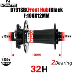 Novatec D791SB D792SB MTB Road Bicycle Disc Brake Hubs 100x12 142x12 100x9 135x10 6-Bolt 24/28/32H Center Lock QR 8 9 10 11S