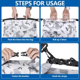 1PCS Floating Waterproof Dry Bag - Lightweight & Waterproof Bags Backpack for Kayaking, Camping,Paddle Boarding & Roll-Top Closu