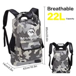 1PCS Floating Waterproof Dry Bag - Lightweight & Waterproof Bags Backpack for Kayaking, Camping,Paddle Boarding & Roll-Top Closu