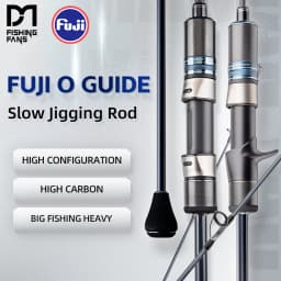 FISHINGFANS RANCY FUJI O GUIDE SOLID TIP 1.93m SLOW PITCH JIGGING ML M MH 150-400g SALTWATER BOAT SLOW JIGGING FISHING ROD