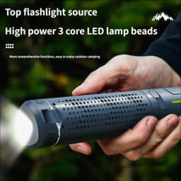 Outdoor Portable Telescopic Camping Light Multifunctional Flashlight Rechargeable LED Tent Light For Outdoor Travel Fishing