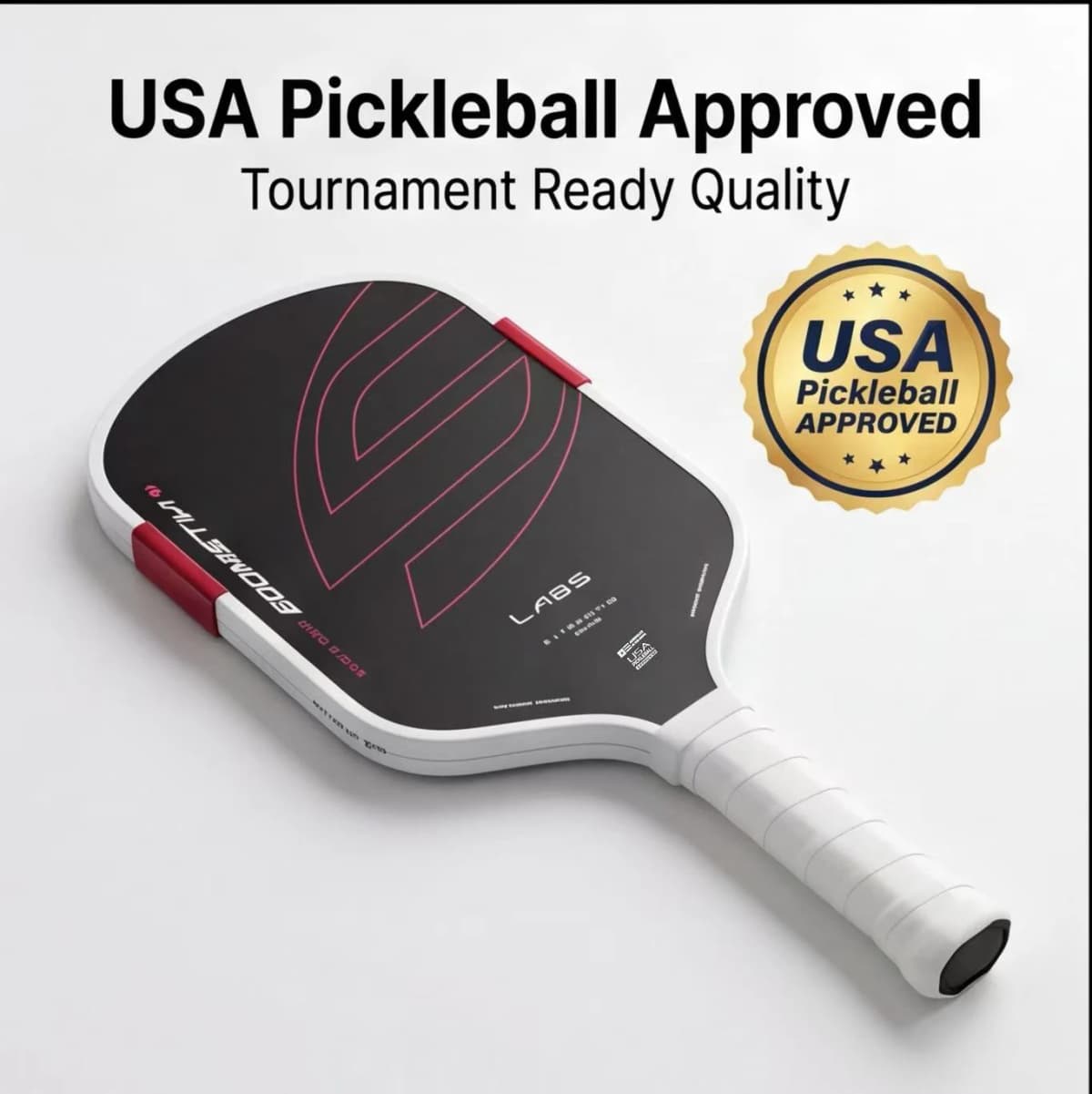 SLK LABS Project Boomstk Elongated Pickleball Paddle 16mm Boom Core Racket Pure Foam Paddle
