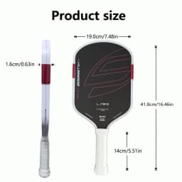 SLK LABS Project Boomstk Elongated Pickleball Paddle 16mm Boom Core Racket Pure Foam Paddle