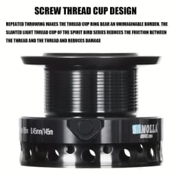 CAZULO New dual brake spinning wheels, seamless slanted mouth wire cup front and rear brakes, long throw carp wheels