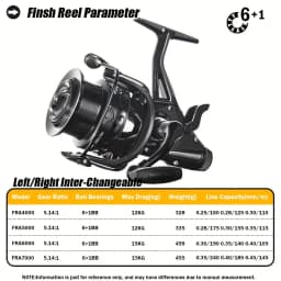 CAZULO New dual brake spinning wheels, seamless slanted mouth wire cup front and rear brakes, long throw carp wheels