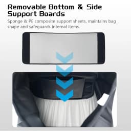 Waterproof Motorcycle Helmet Bag 40L Hard Shell Quick Release Motorcycle Tail Bag Travel Luggage Pack Bicycle Rack Storage Bag