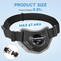 SANLIKE Fishing Belt Rod Holder,360 °Adjustable Fishing Fighting Waist Belt with EVA Padded Plastic Material Fishing Belt
