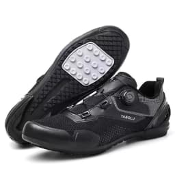 Men's Cycling Shoes Professional MTB Mountain Bike Shoes Knitted Breathable SPD Road Lock Shoes Ladies SPD Cleats Cycling Shoes