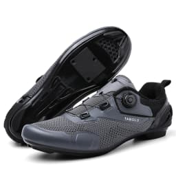 Men's Cycling Shoes Professional MTB Mountain Bike Shoes Knitted Breathable SPD Road Lock Shoes Ladies SPD Cleats Cycling Shoes