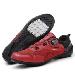 Men's Cycling Shoes Professional MTB Mountain Bike Shoes Knitted Breathable SPD Road Lock Shoes Ladies SPD Cleats Cycling Shoes