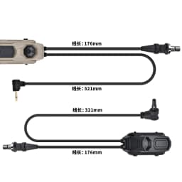AXON Tactical Remote Pressure Switch Mod Button Compatible with SF M300 M600 2.5 3.5 Crane Plug Fit 20mm Rail for NGAL PEQ OGL