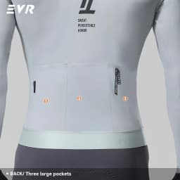 EVR Spring and Summer Men's Cycling Jersey Long Sleeve Cycling Shirt Men's Quick-Drying Breathable Road Mountain Cycling Top