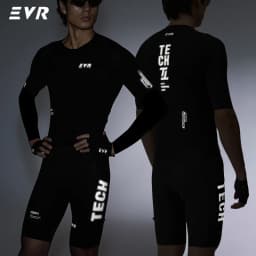 EVR Spring and Summer Men's Cycling Jersey Long Sleeve Cycling Shirt Men's Quick-Drying Breathable Road Mountain Cycling Top