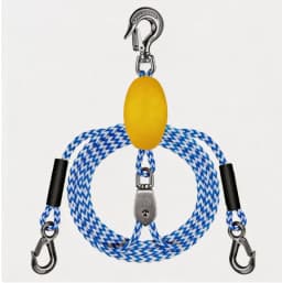Heavy-Duty Boat Towing with Stainless Steel Connector for Towing Rope, Boat Tow Rope, Kayak Rowing Rope, Inflatable Pontoon