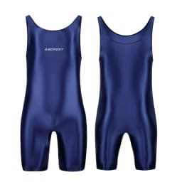 AMORESY Men Sexy Glossy Smooth Bodybuilder Singlet Sleeveless Running Catsuits Fitness Yoga Sports Jumpsuit Cycling Solid Tights
