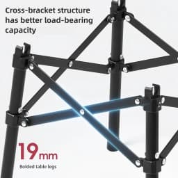 BISINNA Aluminum Alloy Camping Table Ultra-light Portable Folding Table for Outdoor Hiking Picnic Fishing Barbecue Travel