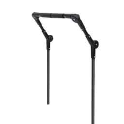 T34C Wagon Handle Attachment Adjustable Push Handle for Round/Square Frames Fits Push Wagons, Wagon Cart Equipment